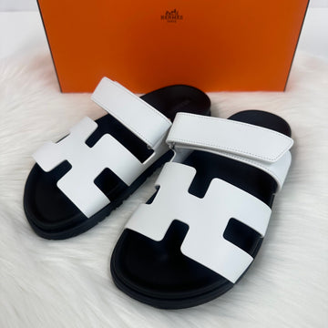 HERMES シフレ レディース サンダル スリッパ ホワイト H222100ZH 78090508