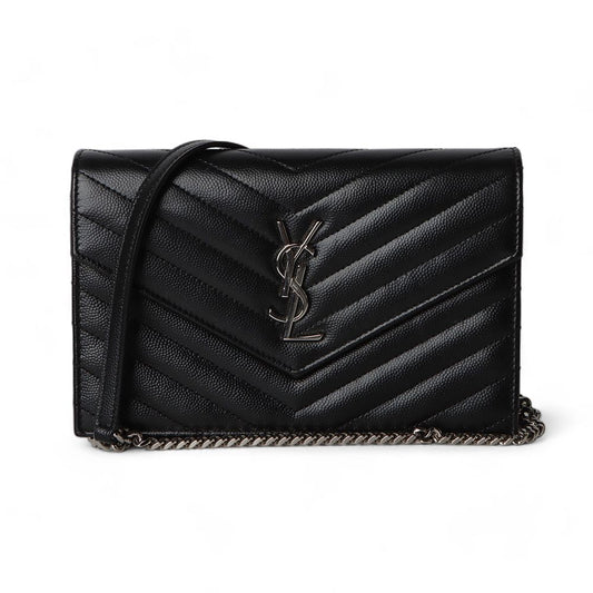 SAINT LAURENT 393953 エンベロープ WOC チェーン クロスボディバッグ / 32482 78129744