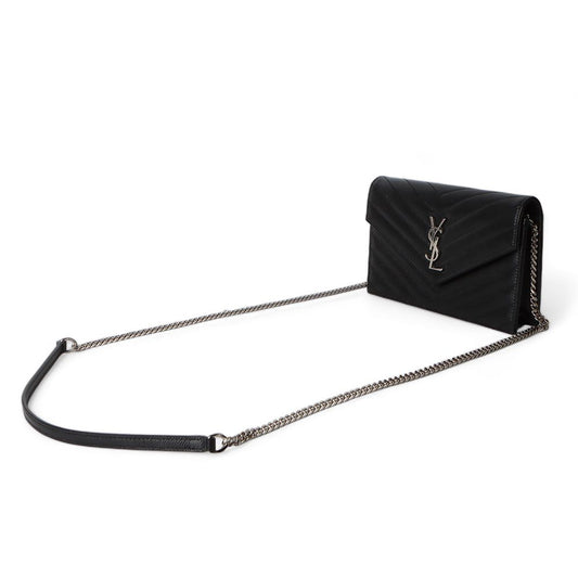 SAINT LAURENT 393953 エンベロープ WOC チェーン クロスボディバッグ / 32482 78129744
