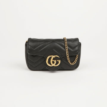 GUCCI GG Marmont Super Mini Chain Crossbody Bag 476433 77986680