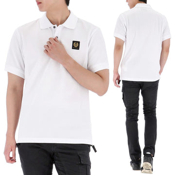 BELSTAFF Piqué Baumwoll Poloshirt 101516 WHITE 78277601
