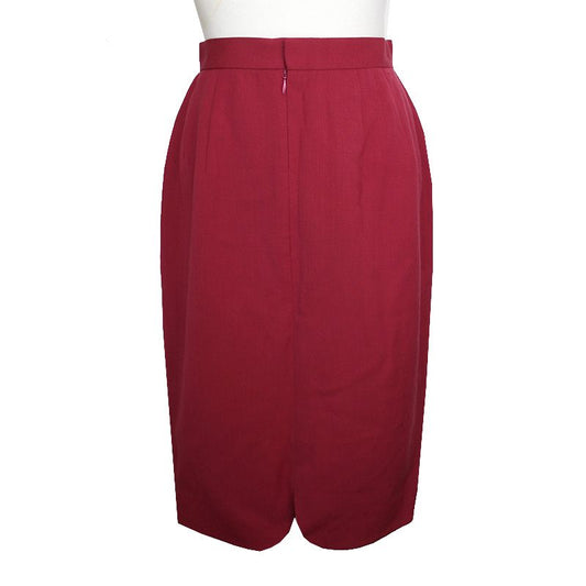 Rochas Marsala Wool Skirt 44, 55 78475436