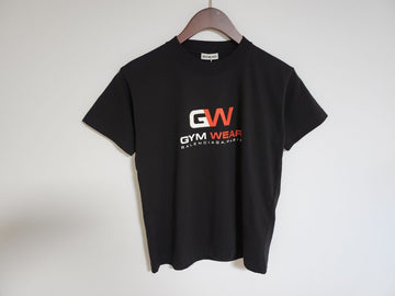 BALENCIAGA Gym Wear Logo Damen T-Shirt Kurzarm 612964 78477575