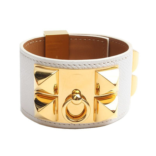 Hermes Gold Plated Medor Blanc Bracelet S O 78477699