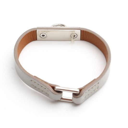 Hermes Micro Rival Silver Bracelet Q stamp 78621120
