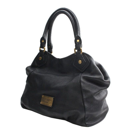MARC JACOBS マーク バイ マーク ジェイコブス チャコールグレー レザー ショルダー兼トートバッグ 78663008
