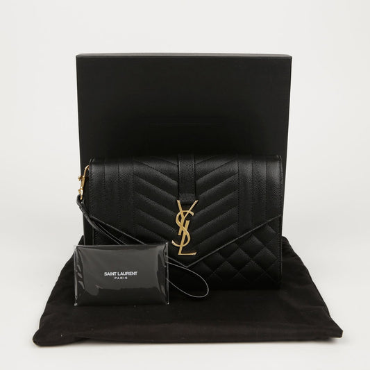 SAINT LAURENT 651030 ミックス マトラッセ エンベロープ ポーチ 78449661