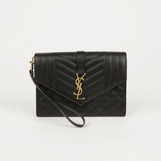 SAINT LAURENT 651030 ミックス マトラッセ エンベロープ ポーチ 78449661