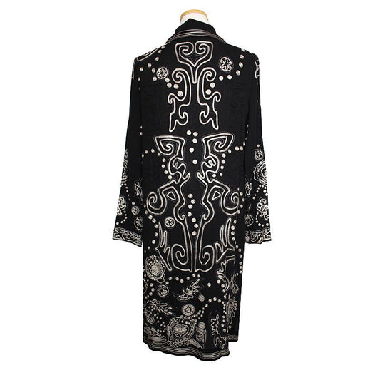 CHRISTIAN LACROIX schwarzer Seidenlangjacke 44, 55 78732936