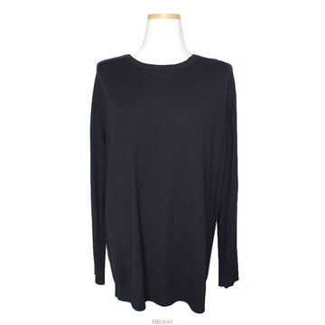 THEORY ミッドナイトブルー ウール ニット トップス 66 78733715