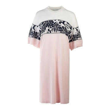 Maison Kitsune Tropical Band Jacquard Knit Dress 78823110