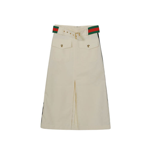 GUCCI 702988 36サイズ X アディダス ジャカード ベルトスカート 78677113