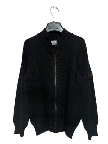 Stone Island Kids Black Zip-Up Knit for Boys 78983902