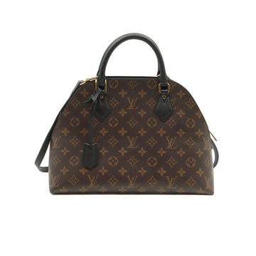 LOUIS VUITTON Monogram Canvas Schwarzes Leder Noir Alma 2WAY / M41780 78986915