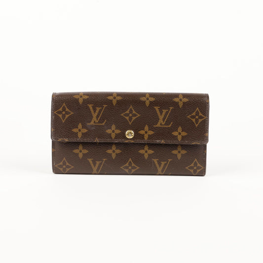 Louis Vuitton M61734 Monogram Canvas Sarah Long Wallet 78966111