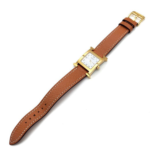 Hermes H Hour Gold-Plated Watch (HH1.201) 79238491