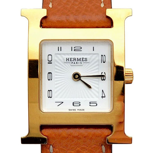 Hermes H Hour Gold-Plated Watch (HH1.201) 79238491