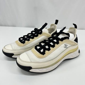 CHANEL Mixed-Fiber Sneakers Weiß 43 79340048