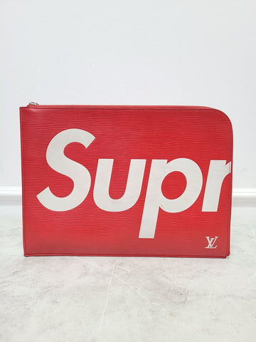 Louis Vuitton X Supreme Epi Pochette Jour Clutch Bag 79456703