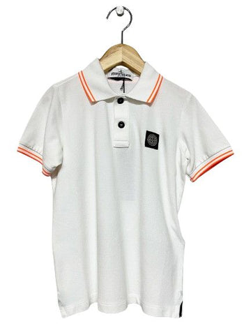 Stone Island Kids Collar T-Shirt White 79617688