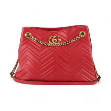 GUCCI GGマーモント マトラッセ チェーンバッグ/32591 79624748