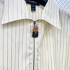 Louis Vuitton Pinstripe Deep Hem Zip-Up Shirt 79665544 [P]