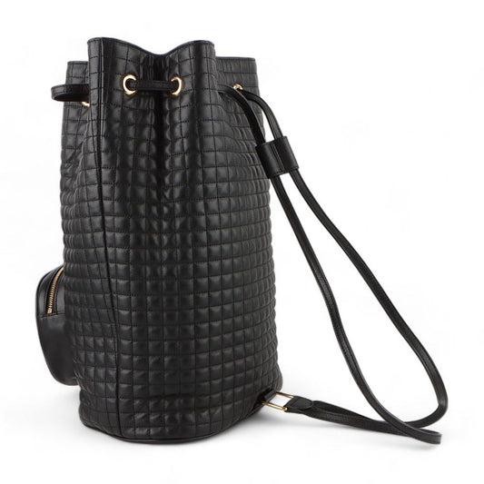 CELINE 188243 Cチャーム キルティング バケットバッグ ミディアム バックパック/32607 79696421