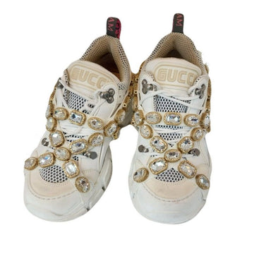 GUCCI 541445 フラッシュトレック クリスタル スニーカー 37 79699657