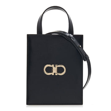 Salvatore Ferragamo 21 8358 NERO Double Gancini Mini Tote Bag 79710300