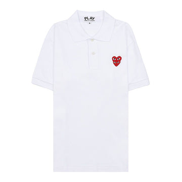Comme Des Garcons Men's Double Heart Short Sleeve Polo Shirt 79710662