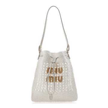 MIU MIU Woven Fabric Mini Tote Bag 5ND016 2DO1 F0965 80614602