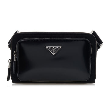 PRADA Brushed Nylon Shoulder Bag for Men 80614876