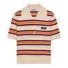 Miu Miu Silk Cotton Knit Polo Shirt 80615276 [P]