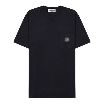 STONE ISLAND ロゴパッチポケット半袖Tシャツ (6-8) 801620347 V0029 80616350