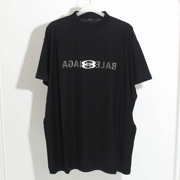 Balenciaga Inside-Out Oversized Stretch Short Sleeve Black 787358 TQVJ4 1569 80729877