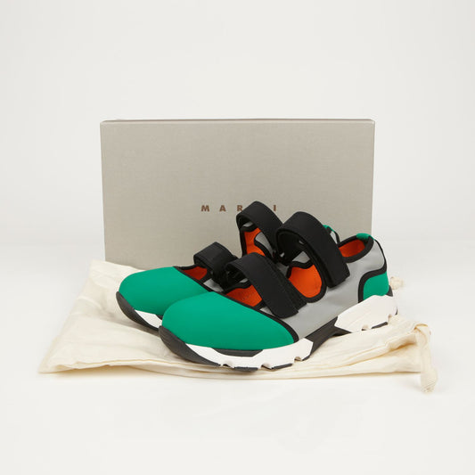 Marni SNZWS01G02 Round Toe Double Strap Sneakers Size 40 80362141