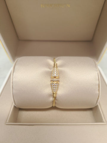 BOUCHERON ジャック・ドゥ・ブシュロン ゴールド フル ダイヤ シングルラップ ブレスレット 81003146