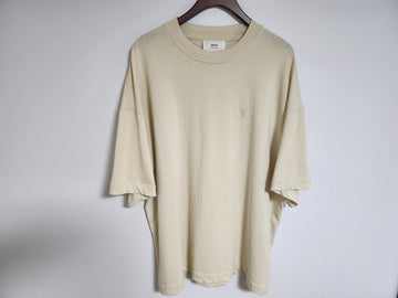 AMI Ivory Small Heart Embroidery Short Sleeve T-Shirt UTS012 XL 81980130