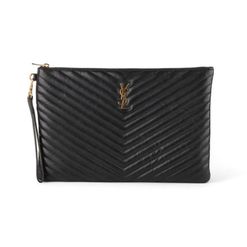 SAINT LAURENT Monogram Matelassé Dokumentenhalter Clutch Bag Groß 440222 /32669 82434781