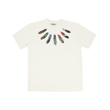 MARCELO BURLON Kinder Federdruck T-Shirt 0384 84356544