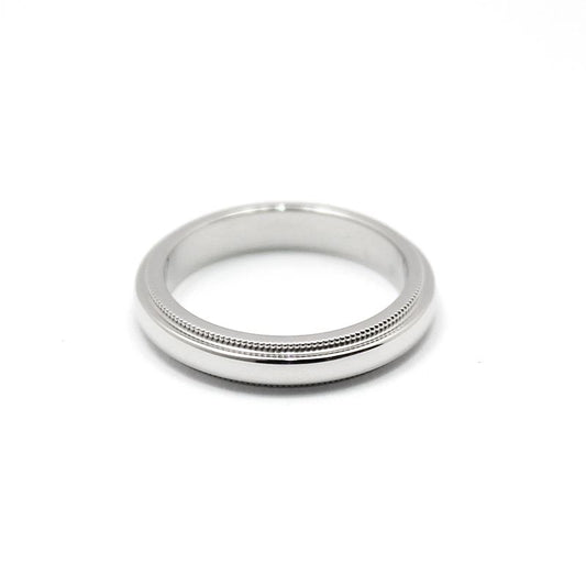 Tiffany & Co Platinum 3MM Milgrain Ring Size 5 85239874