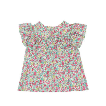 BONPOINT Kids Bianca Floral Frill Blouse 544A 86664714