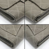 CHANEL A31506 Gray Caviar Silvery Classic Tri-Fold Wallet 86706651 [P]