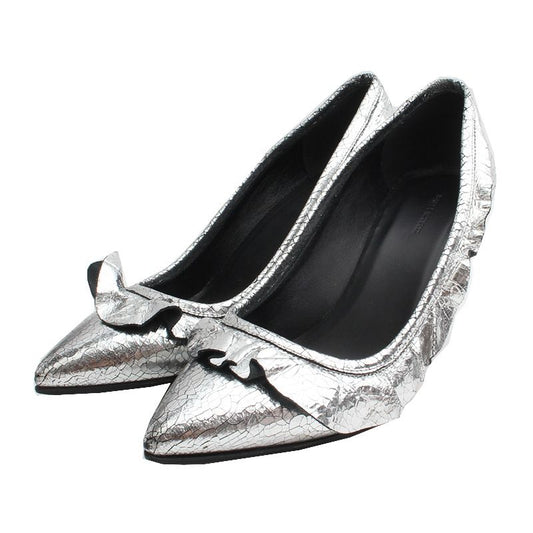 ISABEL MARANT Silber Rüsche Pumps 37 86711391