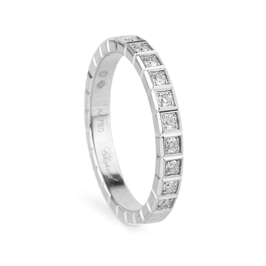 Chopard White Gold 11P Diamond Mini Ice Cube Ring 48 (Receipt) 32679-2 87245921