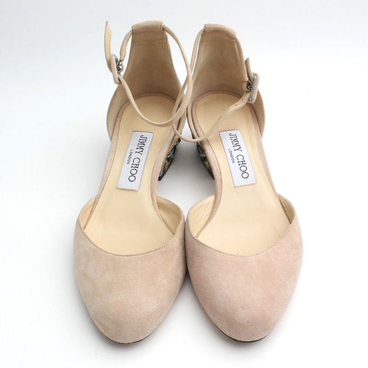 JIMMY CHOO Beige Ankle-Strap Schuhe 36,5 87307473
