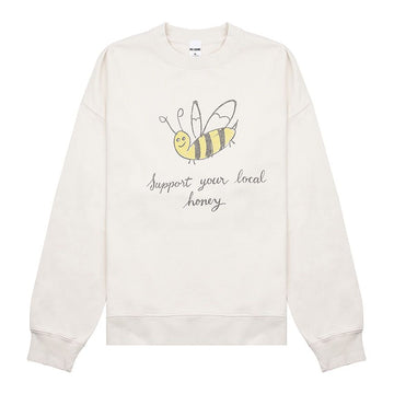 Re Done Oversized Crewneck Local Honey for Women 87954106