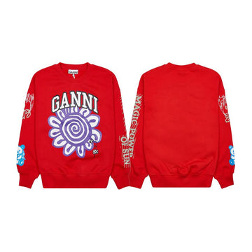 GANNI イソリーフラワーオーバーサイズフリース 87954495