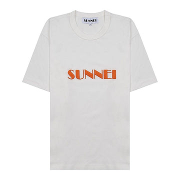 Sunnei Big Logo Embroidery Short Sleeve T-Shirt 87955827