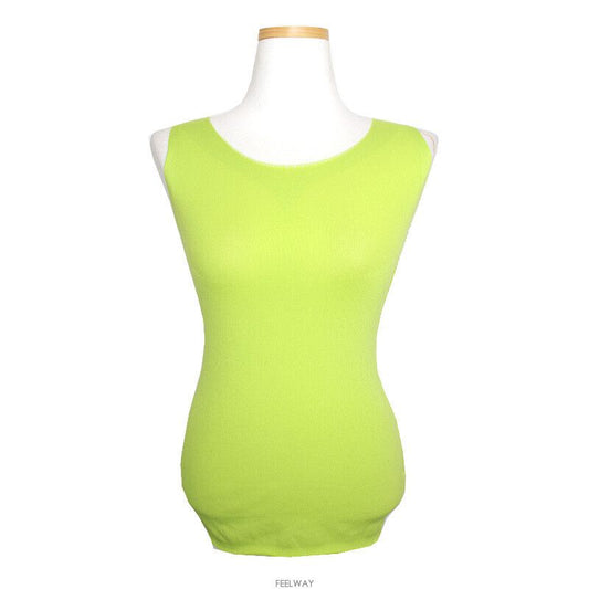 ISSEY MIYAKE ME Yellow Green Sleeveless Top 44 87962770